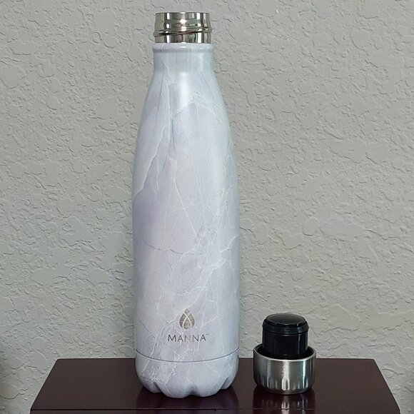 MANNA White Vogue 17 oz Stainless Steel Water Bottle - Picture 3 of 12
